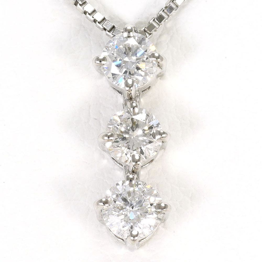 PT900 Platinum / PT850 Necklace with 0.50ct Diamond, Certificate of Authentic...